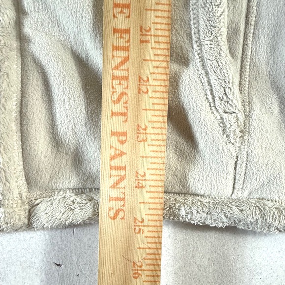 The North Face Fleece Jacket Women's Large Full Zip Off White Soft Shell - Picture 7 of 7